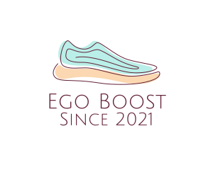 Sneaker Running Shoes logo design