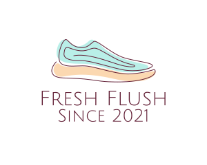 Sneaker Running Shoes logo design