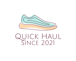 Sneaker Running Shoes logo design