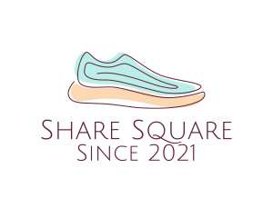 Sneaker Running Shoes logo design