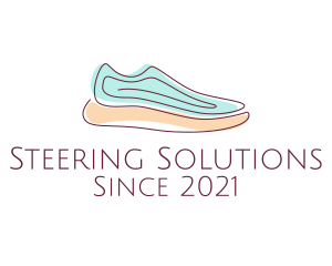 Sneaker Running Shoes logo design