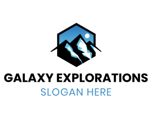 Hexagon Blue Mountains logo design