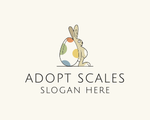 Rabbit Egg Toy logo design