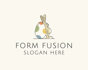 Rabbit Egg Toy logo design