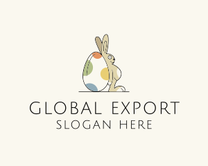 Rabbit Egg Toy logo design