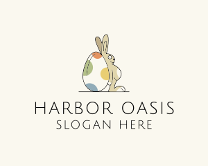 Rabbit Egg Toy logo design