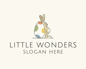 Rabbit Egg Toy logo design