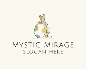 Rabbit Egg Toy logo design