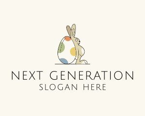 Rabbit Egg Toy logo design