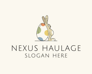 Rabbit Egg Toy logo design