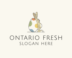 Rabbit Egg Toy logo design