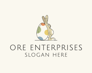 Rabbit Egg Toy logo design