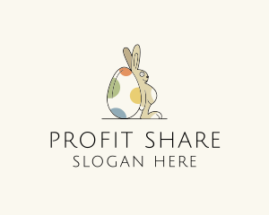 Rabbit Egg Toy logo design