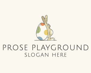 Rabbit Egg Toy logo design