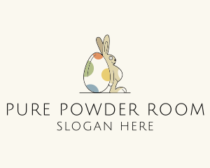 Rabbit Egg Toy logo design