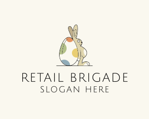 Rabbit Egg Toy logo design