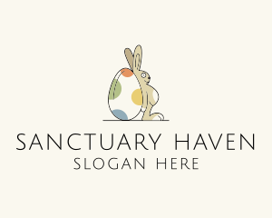 Rabbit Egg Toy logo design