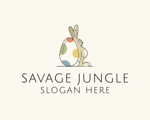 Rabbit Egg Toy logo design