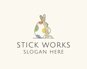 Rabbit Egg Toy logo design