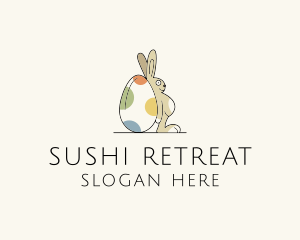 Rabbit Egg Toy logo design