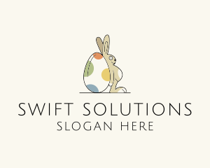 Rabbit Egg Toy logo design