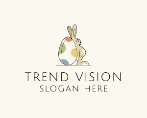 Rabbit Egg Toy logo design