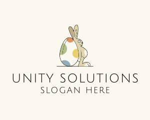 Rabbit Egg Toy logo design