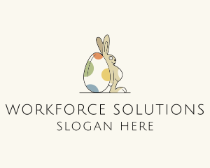 Rabbit Egg Toy logo design