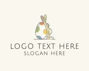 Egg - Rabbit Egg Toy logo design