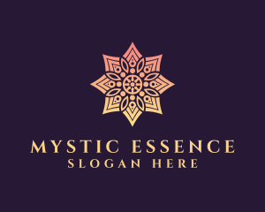 Mandala Pattern Flower  logo design