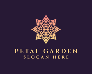 Mandala Pattern Flower  logo design