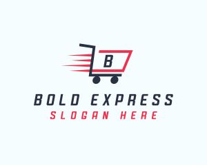 Express Shopping Cart logo design