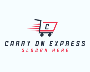 Express Shopping Cart logo design