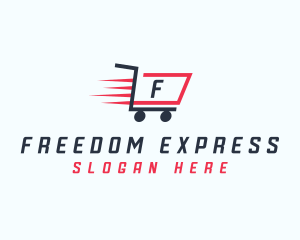 Express Shopping Cart logo design