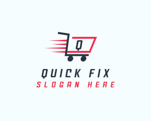 Express Shopping Cart logo design