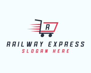 Express Shopping Cart logo design