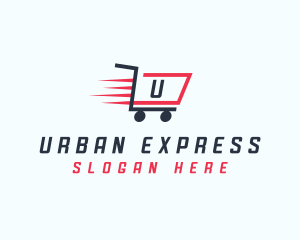 Express Shopping Cart logo design