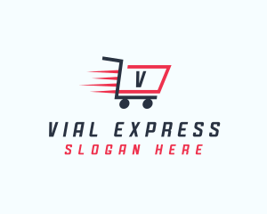 Express Shopping Cart logo design