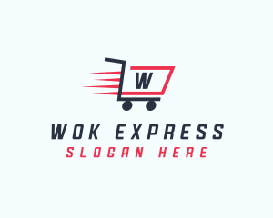 Express Shopping Cart logo design