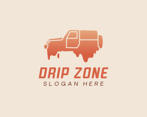 Car Paint Drip logo design