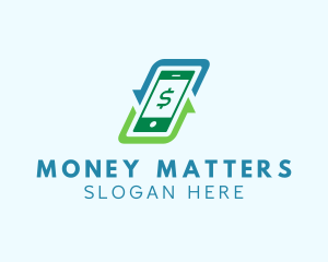 Mobile Money Transaction logo design