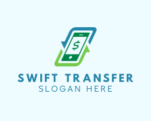 Mobile Money Transaction logo design