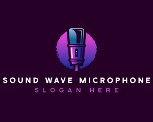 Microphone Radio Broadcast logo design