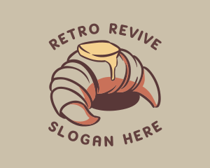 Retro Croissant Bakery logo