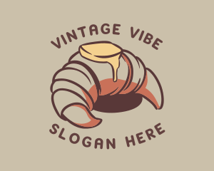 Retro Croissant Bakery logo