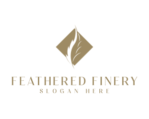 Diamond Feather Publishing logo design