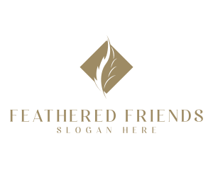 Diamond Feather Publishing logo design