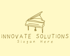 Grand Piano Drawing logo