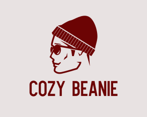 Hipster Guy Shades logo design