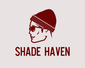 Hipster Guy Shades logo design